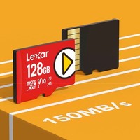 Lexar 雷克沙 PLAY Micro-SD存储卡 128GB（USH-I、V10、U1、A1）
