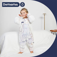 DOMIAMIA哆咪呀婴儿睡袋空调房防惊跳防踢被儿童长袖公主王子分腿睡衣秋冬 薄夹棉-海伦公主(15-20℃) M码(10-24个月)