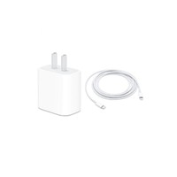 Apple 苹果 手机充电器 Type-C 20W+Type-C转Lightning 20W 数据线 PVC 1m 白色