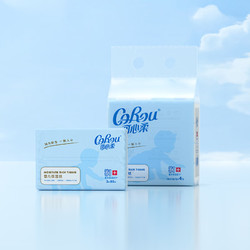 corou可心柔婴儿保湿柔润云柔巾保湿纸巾80抽4包
