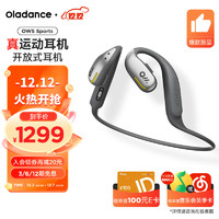 Oladance OWS Sports开放式耳机不入耳式防水降噪IPX8运动耳机超长续航 银