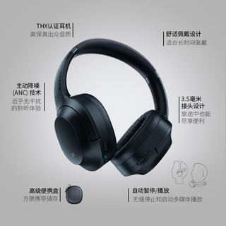 Razer雷蛇Opus寂星鲨头戴式蓝牙无线ANC降噪耳机音乐电竞游戏耳麦