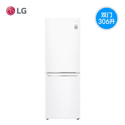LG 乐金 多维风幕小冰箱小型家用306L风冷无霜智能变频嵌入式冰箱双门