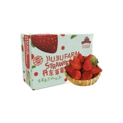 玖玖农场 丹东草莓 单果25-30g 1.8斤 礼盒装