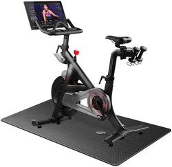跑步机垫兼容 Peloton 自行车椭圆跑步机垫健身自行车地垫适用于家庭健身房-中号