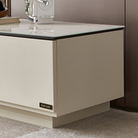 全友(QUANU)电视柜现代简约小户型组合茶几电视柜可拆分玻璃台面茶电 1.2米电视柜*2