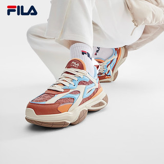 斐乐（FILA）原子鞋先锋运动鞋女鞋2023冬休闲鞋厚底老爹鞋 赭石色/粘土橙-RB 39