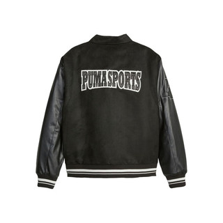 彪马（PUMA）男子运动休闲学院风外套 TEAM VARSITY JACKET 623509 黑色-01 XL(185/104A)