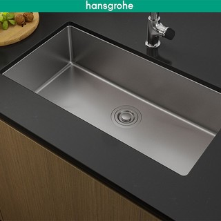 汉斯格雅 水槽304不锈钢水槽抽拉龙头洗菜盆洗碗盆套装 抽拉龙头不锈钢单槽4345480