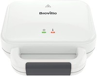 Breville 铂富 深填烤面包机 | 2 片三明治烤面包机 | 不粘盘 | 在 5 分钟内煮出烤面包 | 白色 [VST091]