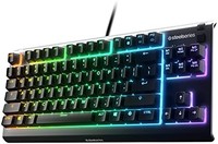 Steelseries 赛睿 塞睿键盘SteelSeries Apex 3 TKL - RGB 游戏键盘 - 小巧的 Tenkeyless 形状 - 8 区 RGB 照明