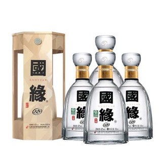 今世缘 国缘 四开 优雅醇厚型 白酒42度 升级版 550ml*4瓶 整箱装