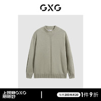 GXG男装 商场同款卡其色防缩圆领毛衫 冬季GEX12028314 卡其色 170/M