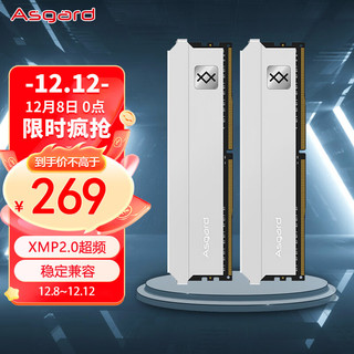 Asgard 阿斯加特 16GB(8Gx2)套装 DDR4 4000 台式机内存条 弗雷系列-钛银甲