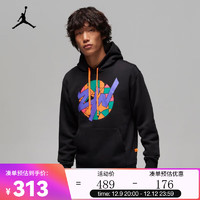 耐克（NIKE）ZION 男子印花加绒套头连帽衫 FD2391-010 XXL