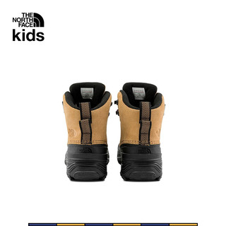 THE NORTH FACE北面童鞋保暖鞋男女儿童中帮户外鞋7W5Y KOM/卡其色 37码 鞋长23.5cm