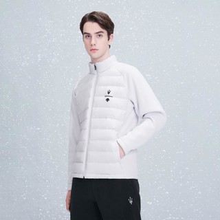 DESCENTE 迪桑特 玛莎拉蒂联名男士摇粒绒拼接短款羽绒服