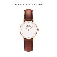 Daniel Wellington DW手表女 Classy系列简约26mm皮带休闲石英表女表