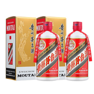 MOUTAI 茅台 飞天茅台 2022年 53%vol 酱香型白酒 500ml*2瓶 双支装