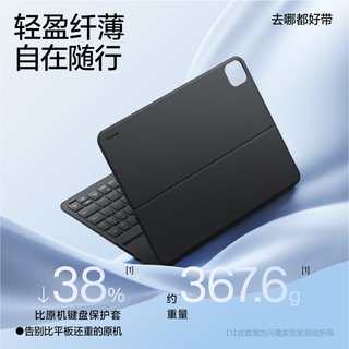 SMARTDEVIL 闪魔 适用2023苹果ipad妙控键盘蓝牙air5平板电脑外接4轻薄11英寸pro智能磁吸双面夹9第10十代mini6保护套一体