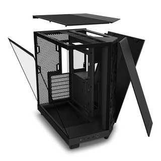 NZXT 恩杰 H6 Flow ATX机箱 半侧透 黑色