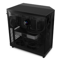 NZXT 恩杰 H6 Flow ATX机箱 半侧透 黑色