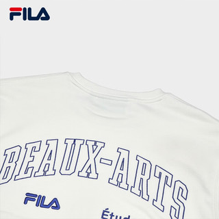 FILA X Études斐乐男子针织套头衫2023冬卫衣 椰奶白-IV 180/100A/XL