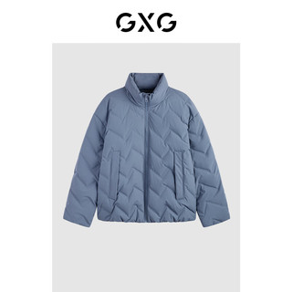 GXG 男装 商场同款多色时尚短款羽绒服 23年冬季GEX1D2525794 灰蓝色 190/XXXL