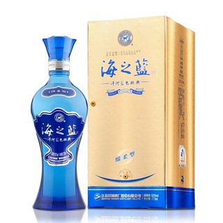 YANGHE 洋河 蓝色经典 口感绵柔超市白酒  双支装 海之蓝 52度 375ml