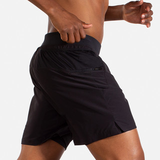 BROOKS布鲁克斯运动裤男士短裤透气舒适跑步薄款速干弹力