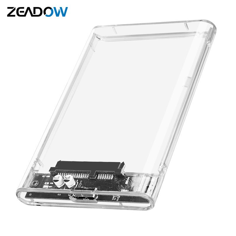 ZEADOW 透明硬盘盒USB 3.1外接Type C笔记本电脑2.5寸机械固态SSD硬盘盒