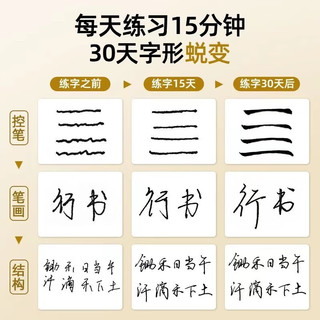 书行 行楷练字帖成人速成行书3000字 基础6本+常用字5本 20张/本+附视频教学