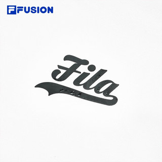 FILA FUSION斐乐潮牌男子针织连帽上衣纯棉宽松卫衣 纶度白-WT 190/108A/XXXL