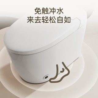 帝王洁具智能马桶家用坐便器0水压一体式带脚感离座冲水马桶【轻云】 【脚感冲水 零水压】 305mm