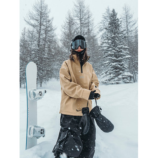 awka单板美式滑雪服女冬季加厚保暖防水防风卫衣专业雪地上衣