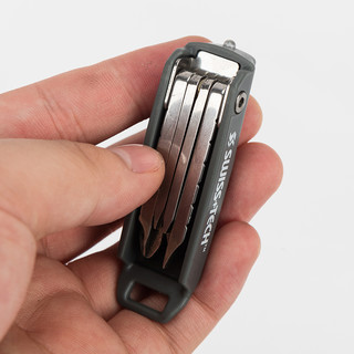 瑞士科技SWISS+TECH 创意多用钥匙圈工具随身便携螺丝刀小工具LED