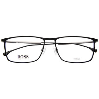 HUGO BOSS 吴尊同款近视眼镜框男女光学可配商务镜框轻质钛架0976 003 57MM