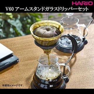 Hario 手冲咖啡机 玻璃材质 4.0杯 黑色和玻璃 VAS-8006-G