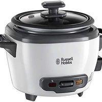 Russell Hobbs 英国领豪 迷你电饭煲,0.4升,保温功能,不粘花园锅,饭勺和量杯27020-56