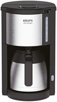 Krups KM305D ProAroma 保温过滤式咖啡机（800W，10–15杯咖啡）黑色/不锈钢