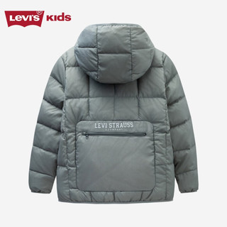 Levi's李维斯儿童男女童轻薄羽绒服23冬童装保暖外套 暗影绿 150/72(M)