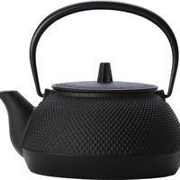 岩铸 Iwachu 岩铸 铁壶 黑色热粘砂 0.65升 兼用茶壶 5型霰纹 IH适用 12822