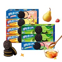 OREO 奥利奥 夹心饼干97g*7盒秋梨桂花多口味盒装网红儿童休闲零食饼干