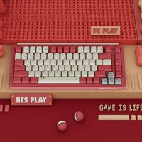 MIIIW 米物 ART系列 Z830 83键 2.4G蓝牙 多模无线键盘 红色NES play 佳达隆G黄Pro轴 RGB