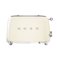 Smeg 斯麦格 意大利进口 复古烤面包机不锈钢 吐司机多士炉 TSF01多色可选 奶白色 1号会员店