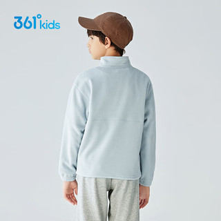 361°儿童童装中大童男女童保暖加厚套头卫衣 蓝140