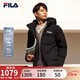 FILA 斐乐 羽绒服男装冬季保暖连帽运动休闲长袖加厚外套开衫男装上衣