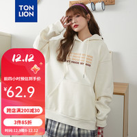 唐狮 TONLION秋装女卫衣 米白 S