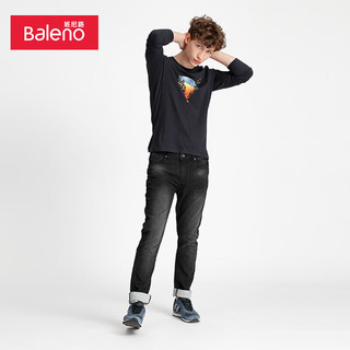 班尼路（Baleno）水洗修身直筒裤长裤男 1DK 28 