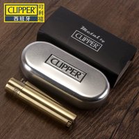 CLIPPER 可利福 CMP11复古打火古铜色/格子clipper可利福金属打火机砂轮火石套餐